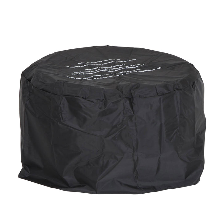 Cosmopolitan Astra Collection 23 Inch Fire Pit with Spark Ignition, Dark Gray - VMInnovations
