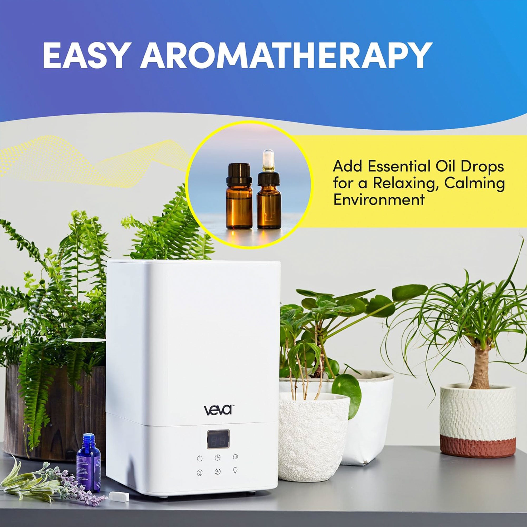 Veva Cool Mist Water Vaporizer Essential Oil Humidifiers (Used) - VMInnovations