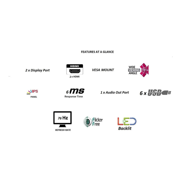 Dell U2415 UltraSharp 24-Inch 1080p Display LED Computer Monitor (As Is) - VMInnovations