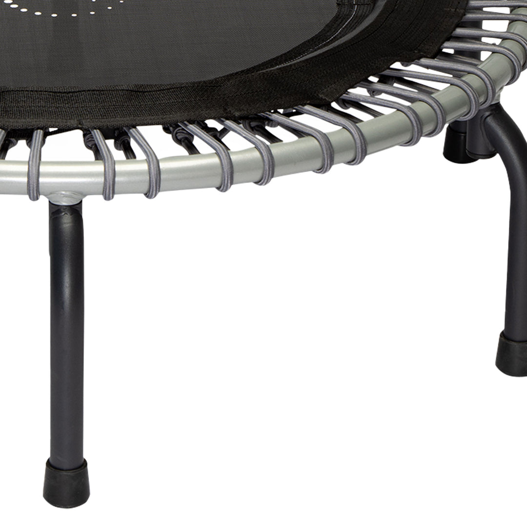 JumpSport 350 Series 39" Fitness Trampoline & Handle Bar Bundle, Adjustable Bungees, Stable No-Tip Arched Legs, & 60 Day Streaming Trial - VMInnovations
