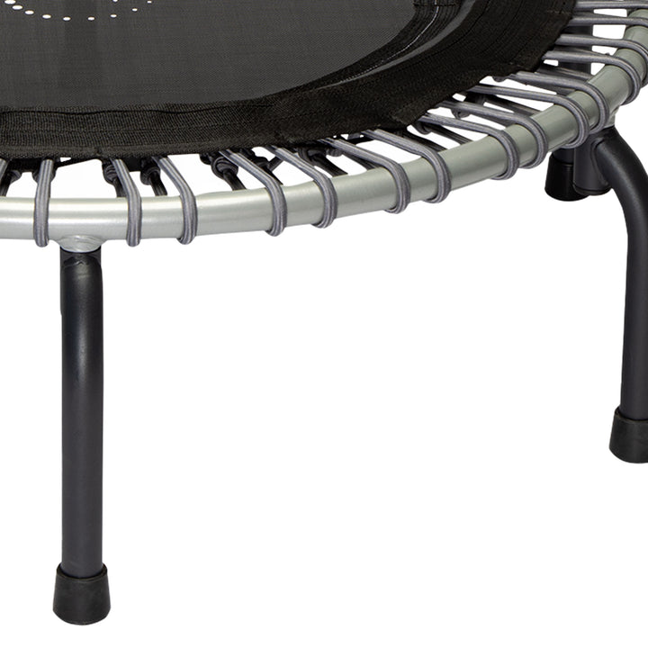 JumpSport 350 Series 39" Fitness Trampoline & Handle Bar Bundle, Adjustable Bungees, Stable No-Tip Arched Legs, & 60 Day Streaming Trial - VMInnovations