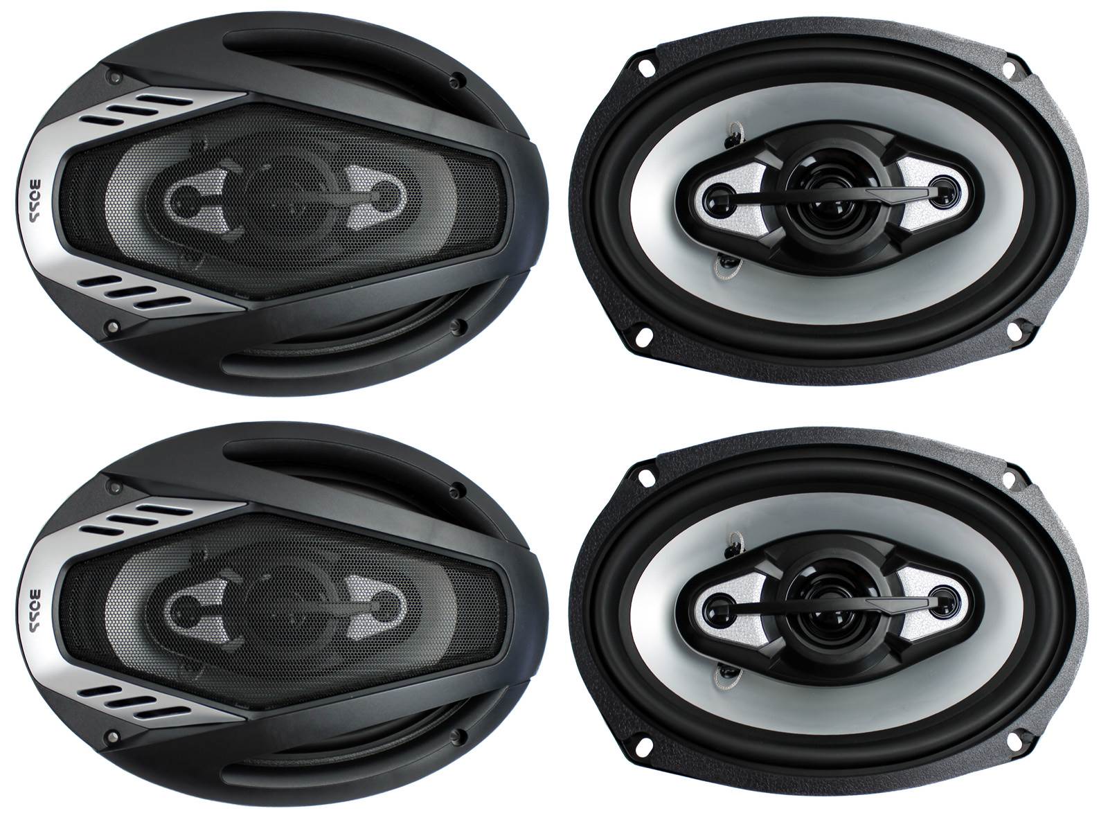 4) NEW BOSS NX694 6x9" 1600W ONYX 4-Way Car Audio Speakers 1600 Watts 2 Pair
