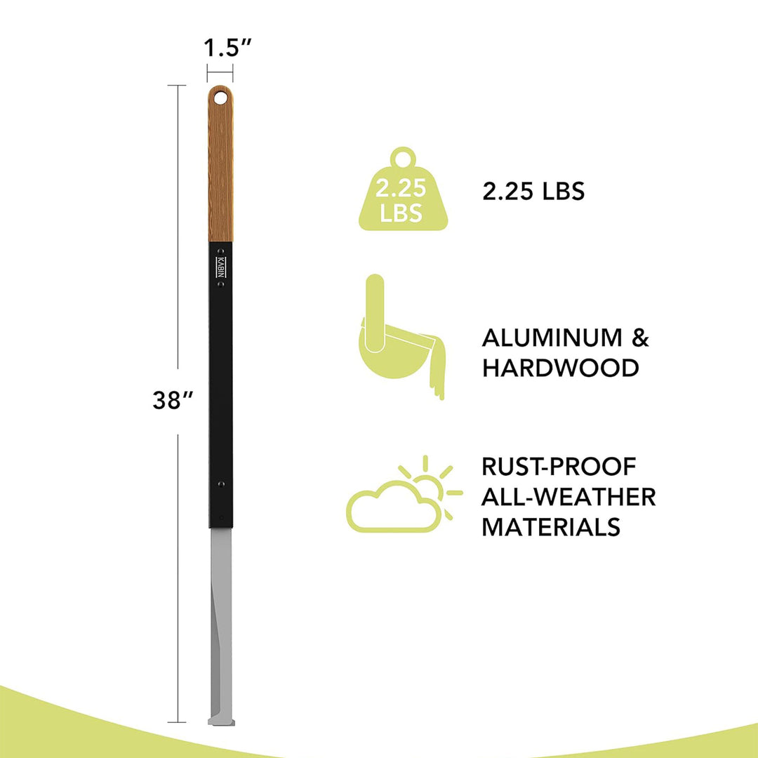 KABIN 38 Inch Fire Tongs Log Grabbers, Camping Fire Pit Fireplace Accessories - VMInnovations