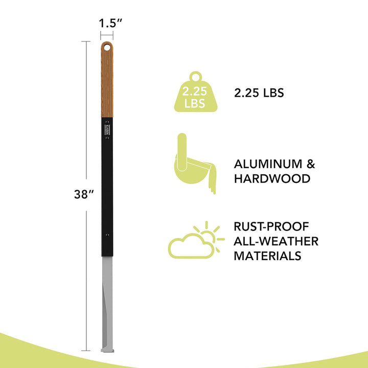 KABIN 38 Inch Fire Tongs Log Grabbers, Camping Fire Pit Fireplace Accessories - VMInnovations