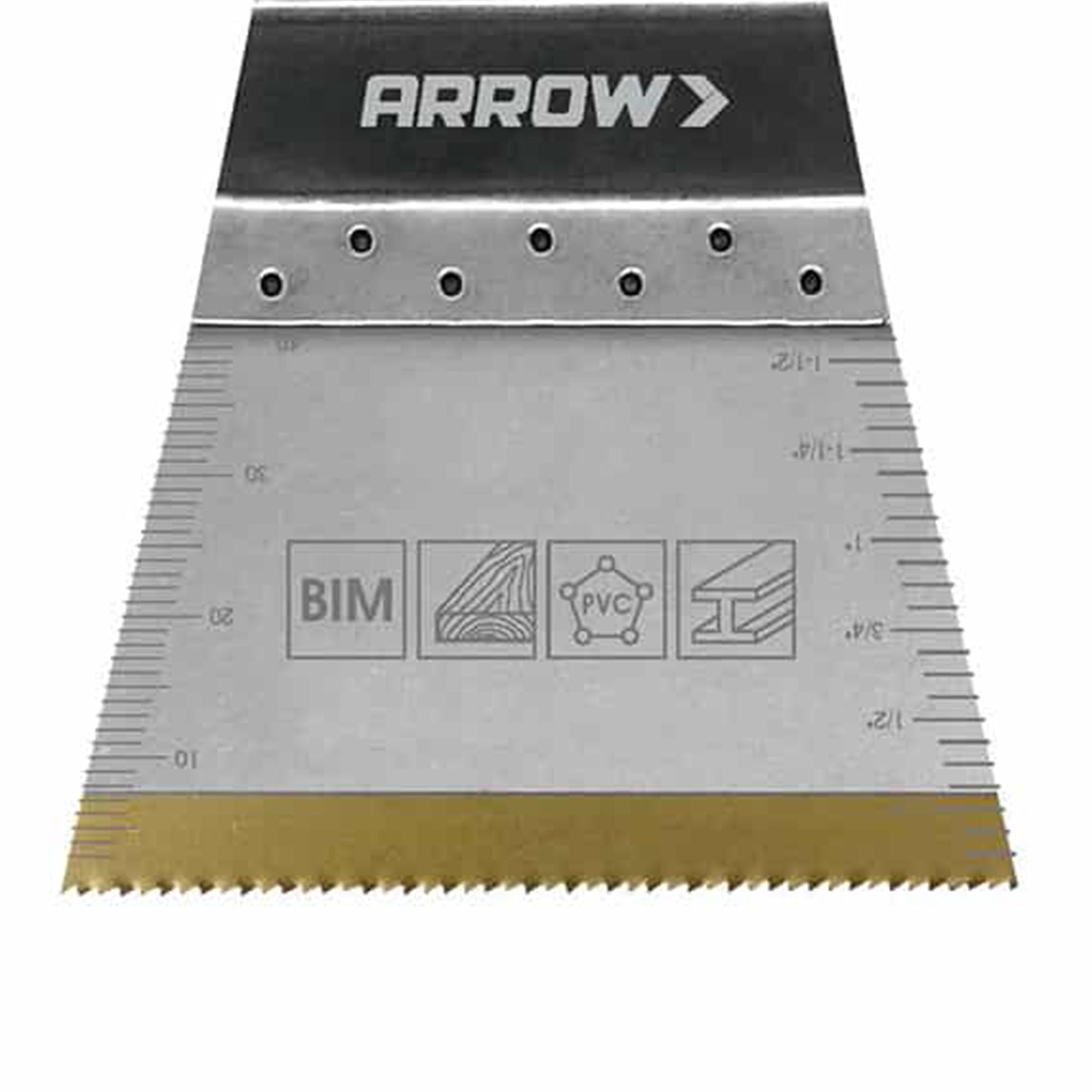 Arrow 2-11/16- Inches Titanium Wood & Nail Oscillating Tool Blade, 10 Piece