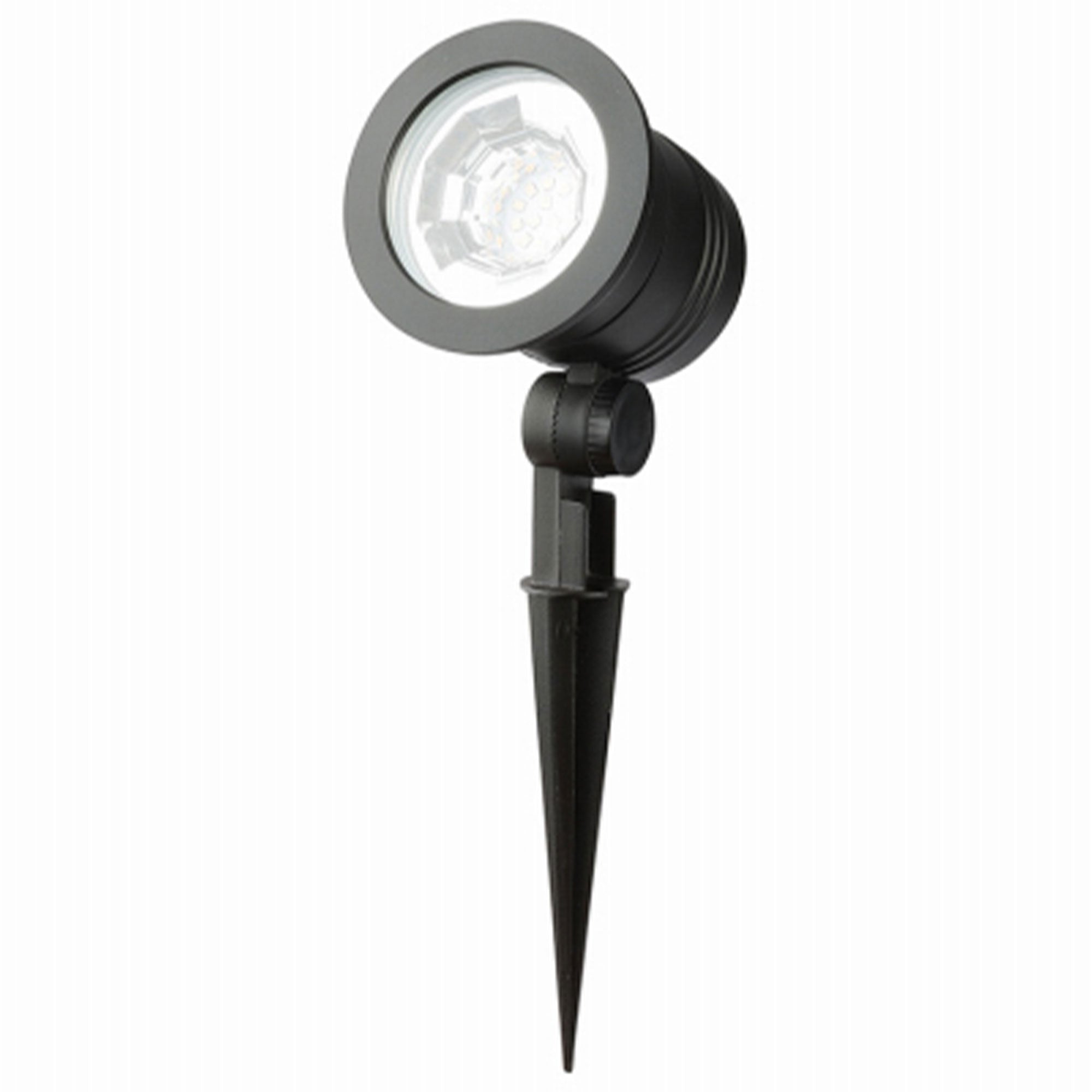 Fusion LED Spotlight Metal Outdoor Light w/ 1000 Lumens, Black (Used) - VMInnovations