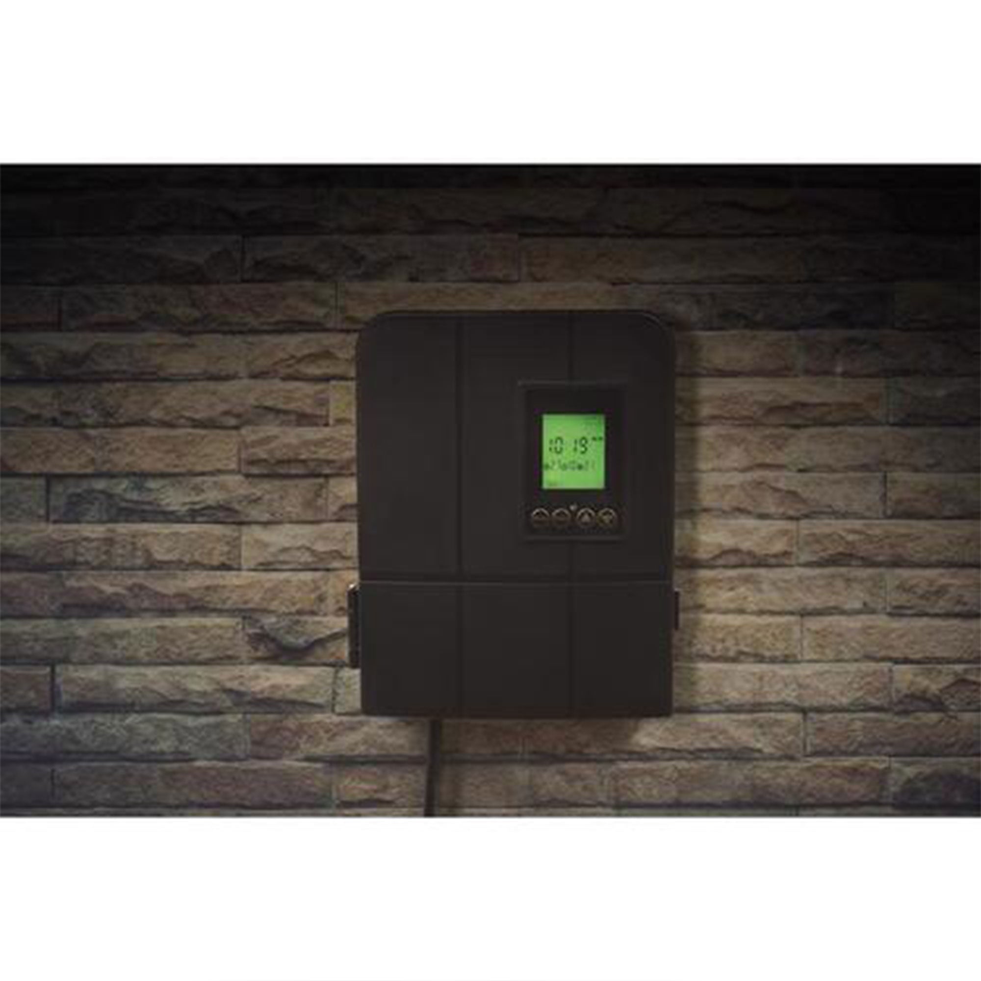 Fusion 120 Watts Low Voltage Stake Light Transformer with Built-In Timer, Black - VMInnovations