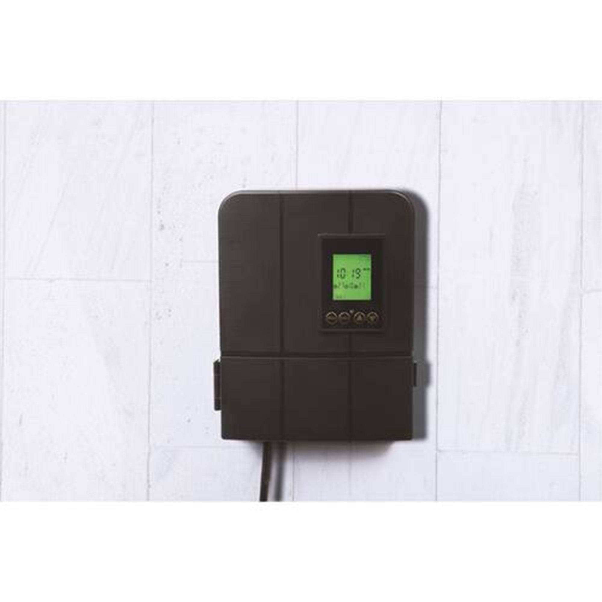 Fusion 120 Watts Low Voltage Stake Light Transformer with Built-In Timer, Black - VMInnovations