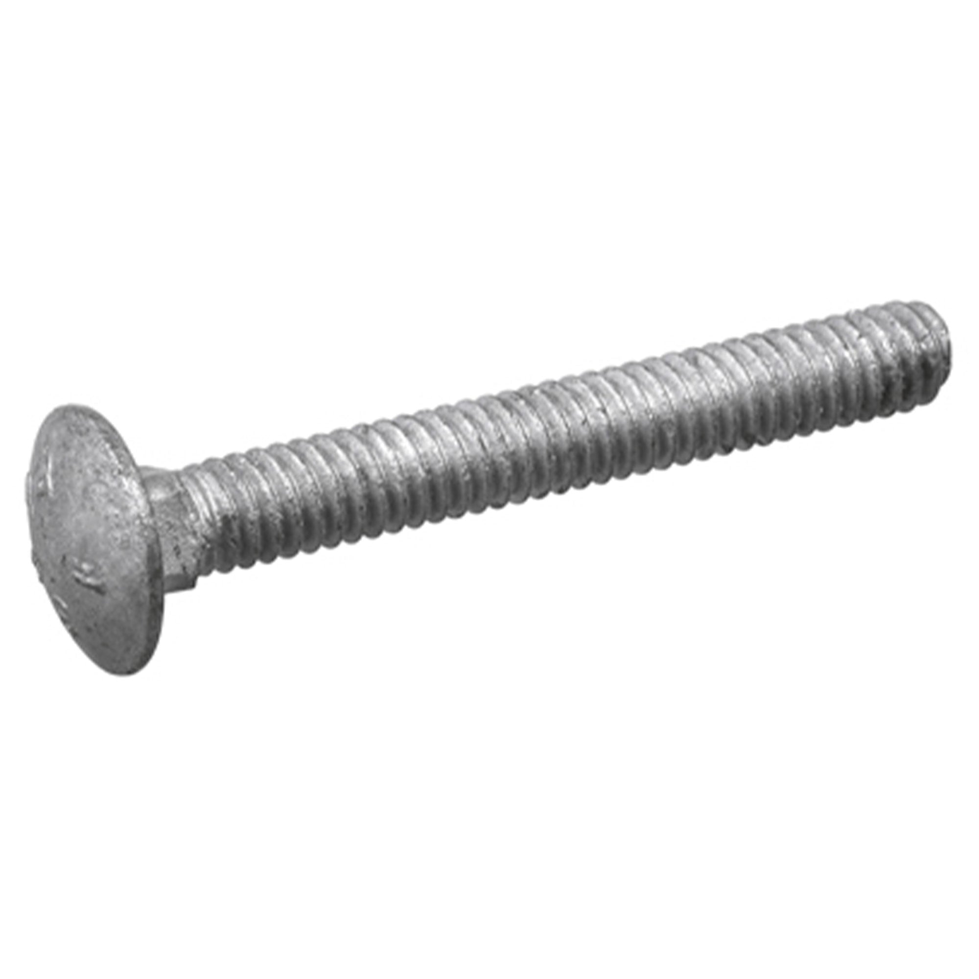 Hillman Galvanized 1/4 x 4" Carriage Bolts for Wood/Metal, (100pk) (Open Box)