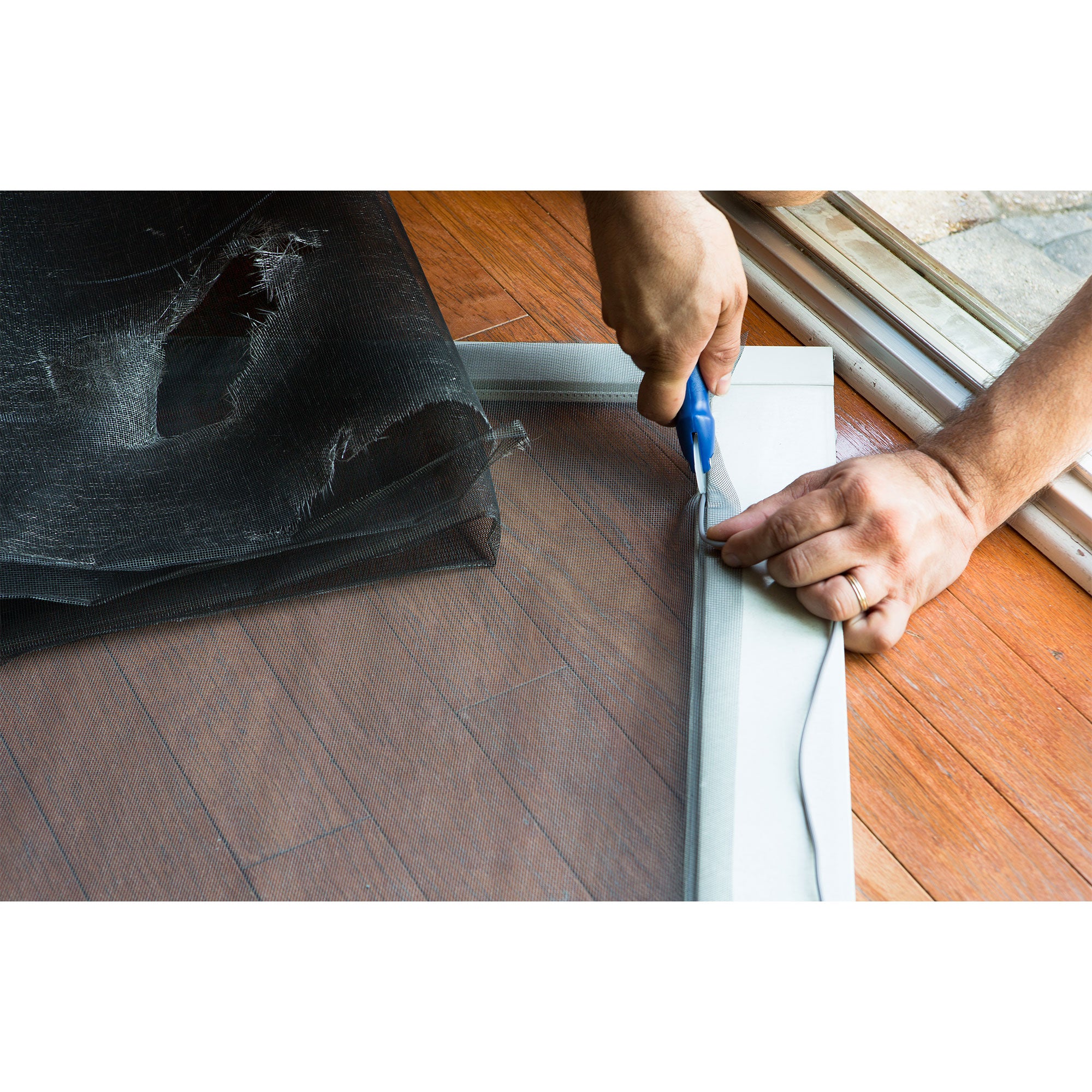 Saint-Gobain Adfors Fiberglass Window Screen for Home Improvement, Charcoal - VMInnovations