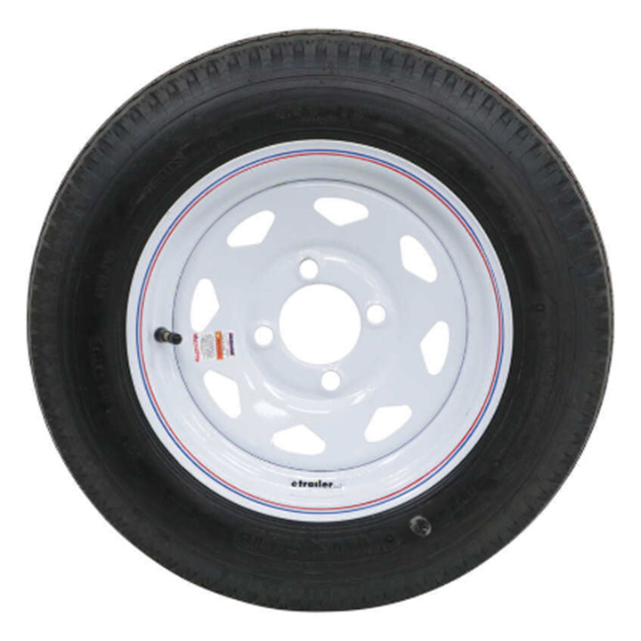 Kenda Loadstar 480-12 LRC Utility Trailer Tire and 4-Hole Custom Spoke Wheel - VMInnovations