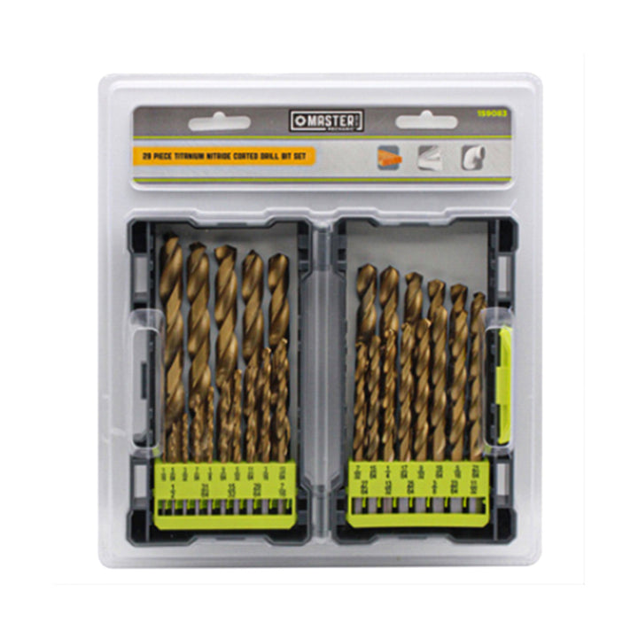 Master Mechanic 29 Piece Quick Change Titanium Coated Bit Set for Home Tools - VMInnovations