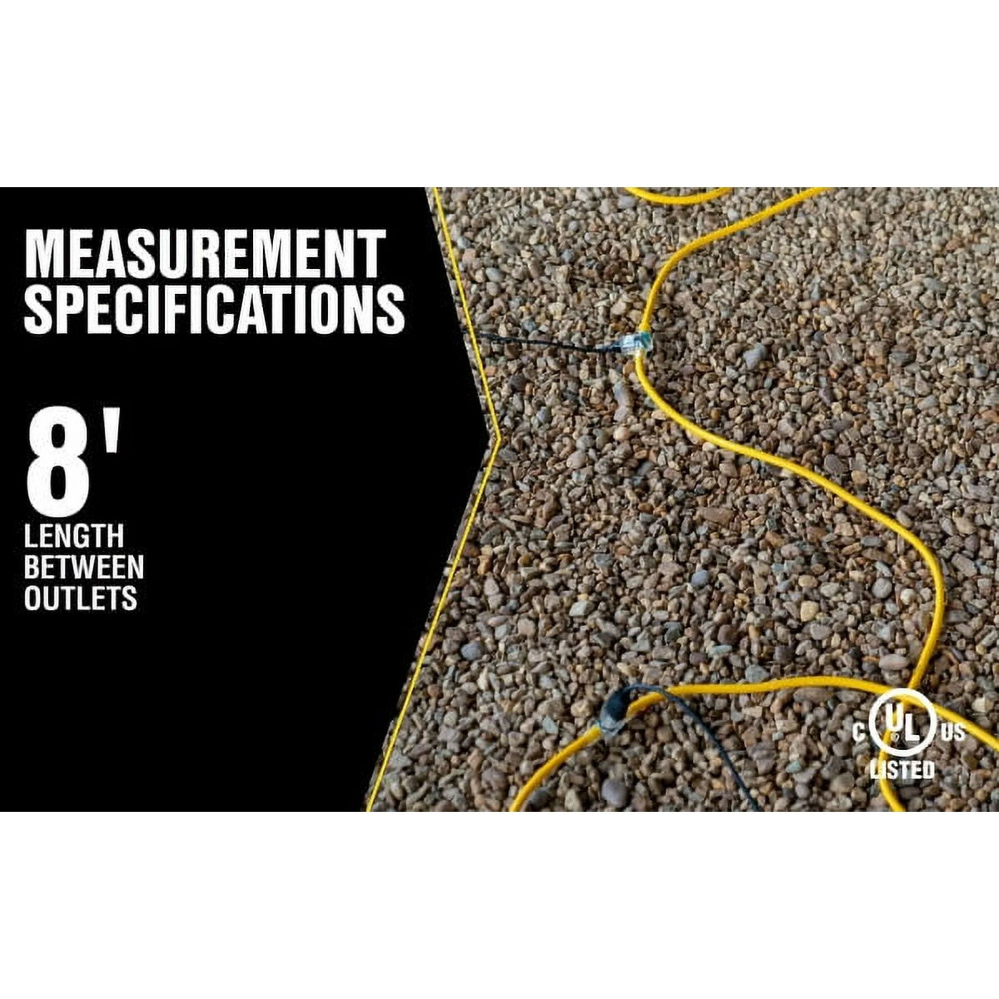 Southwire Yellow Jacket 25' Industrial Commercial 3 Outlet Extension Power Cord - VMInnovations