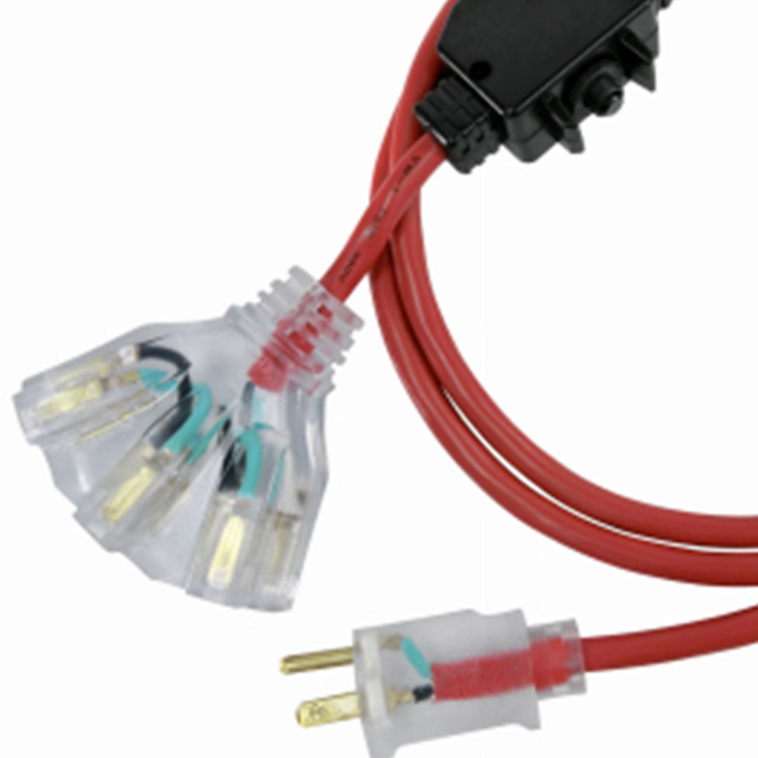 Master Electrician 25 Feet Outdoor Extension Cord with Inline Circuit Breaker - VMInnovations