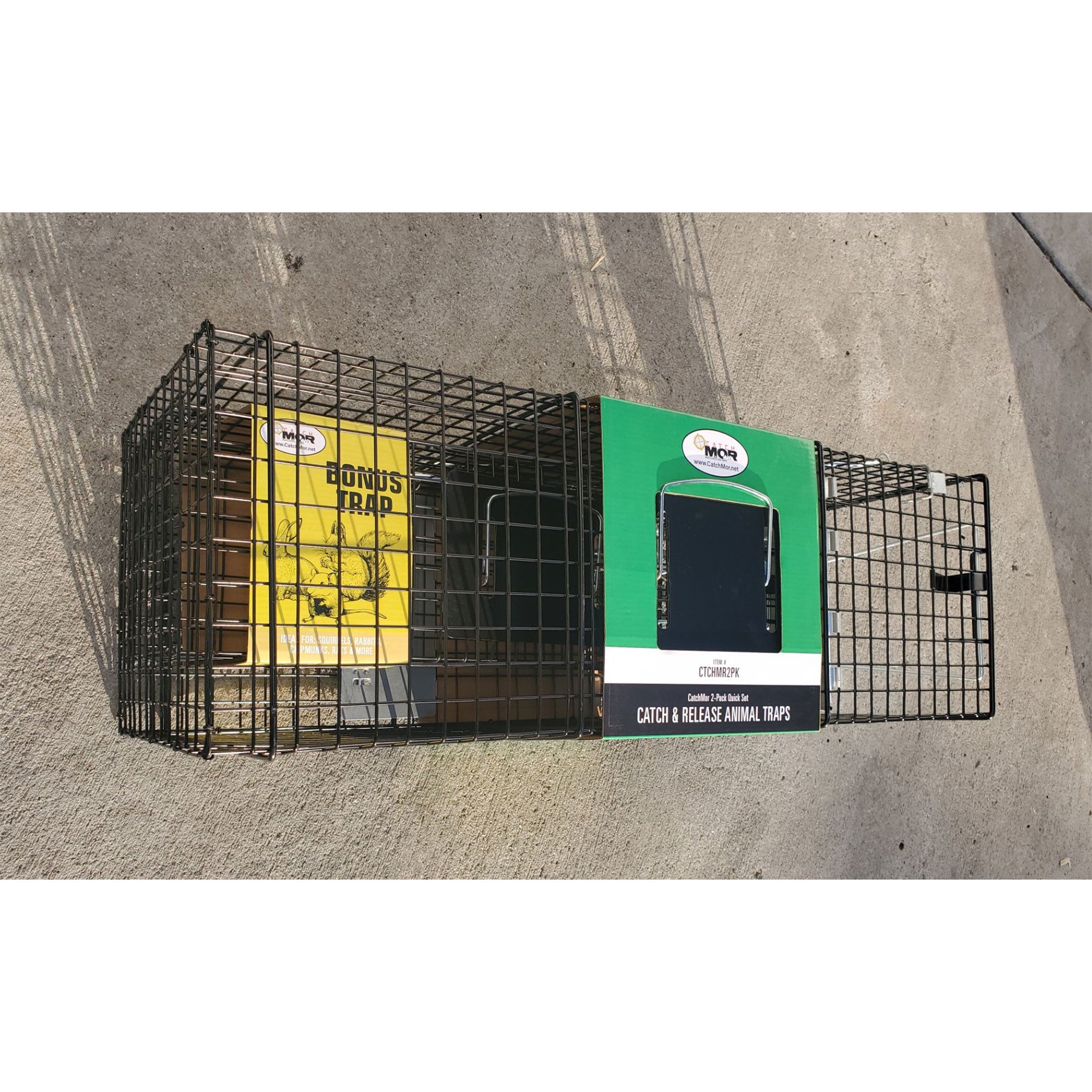 Rugged Ranch Live Animal Multi Catch 2pk Trap, 1 Large & 1 Small (Open Box) - VMInnovations