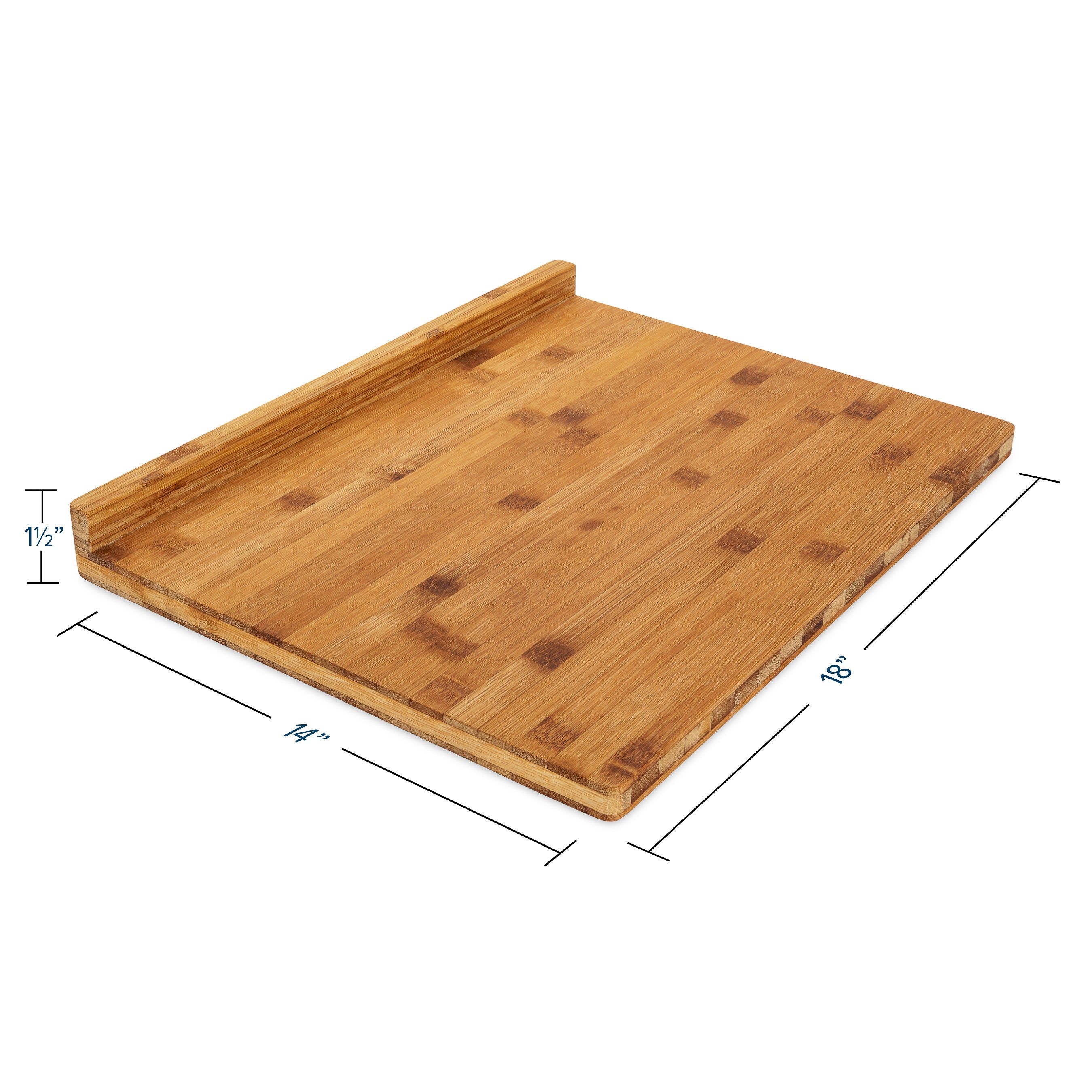 Camco Bamboo Cutting Board, 18 x 14 x 1 3/4 In, Durable Kitchen Essential, Brown - VMInnovations