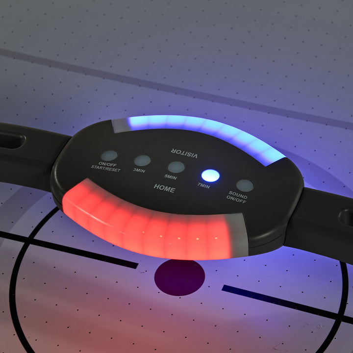 Rally and Roar Air Hockey 84 Inch Table with LED Scorer, Indoor Arcade Game - VMInnovations