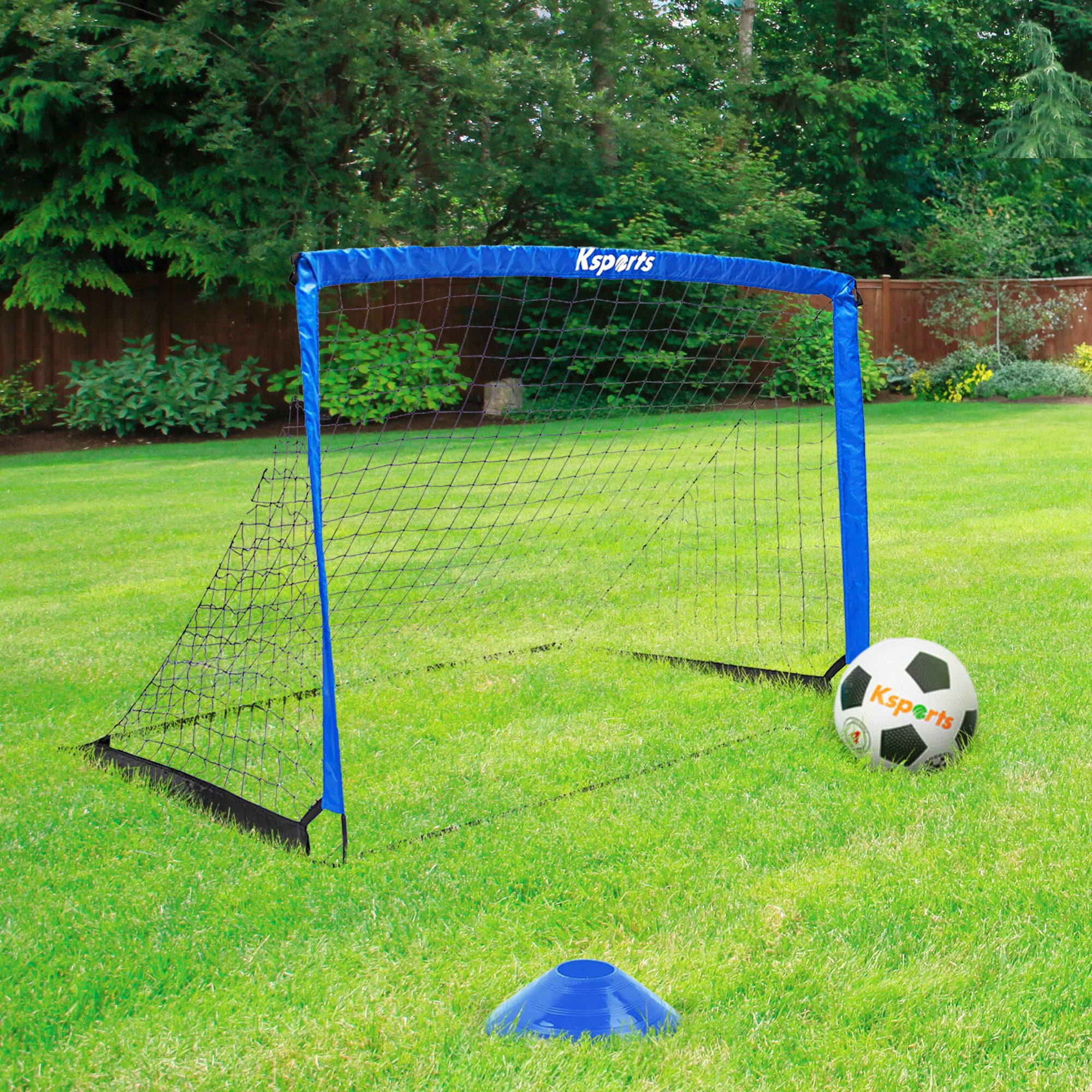 Ksports Squad Outdoor Portable Soccer Goal Set Kids Training Equipment, 4 x 3'