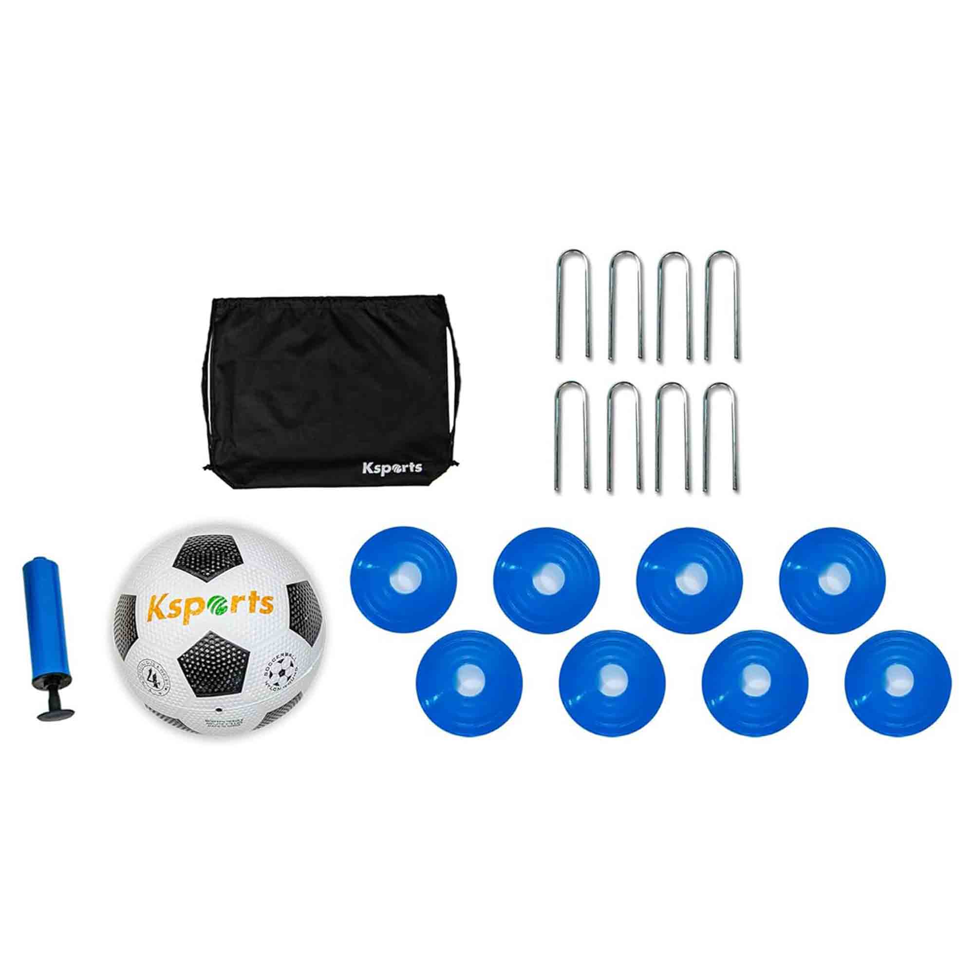 Ksports Squad Outdoor Portable Soccer Goal Set Kids Training Equipment, 4 x 3'