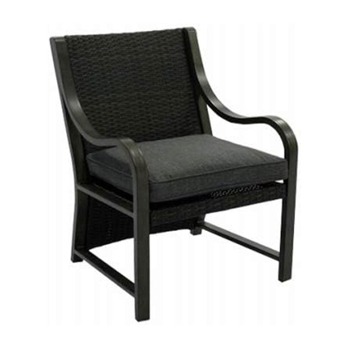 Four Seasons Courtyard Canmore Captain Outdoor Patio Cushioned Arm Chair, 2 Pack - VMInnovations