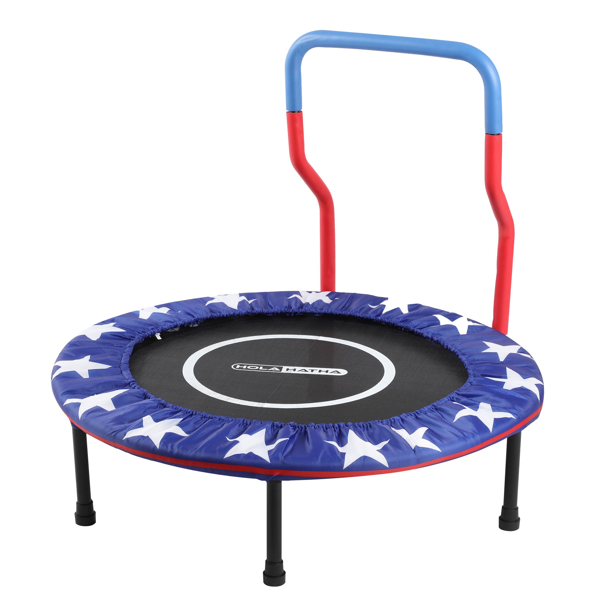 HolaHatha Kids Trampoline with Handle, Mini Indoor/Outdoor Rebounder, 3 Foot - VMInnovations