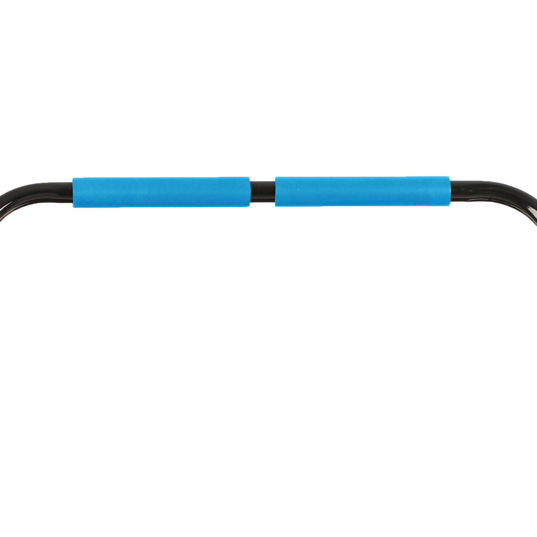 HolaHatha 40" Mini Trampoline Fitness Rebounder with Adjustable Handle, Blue - VMInnovations