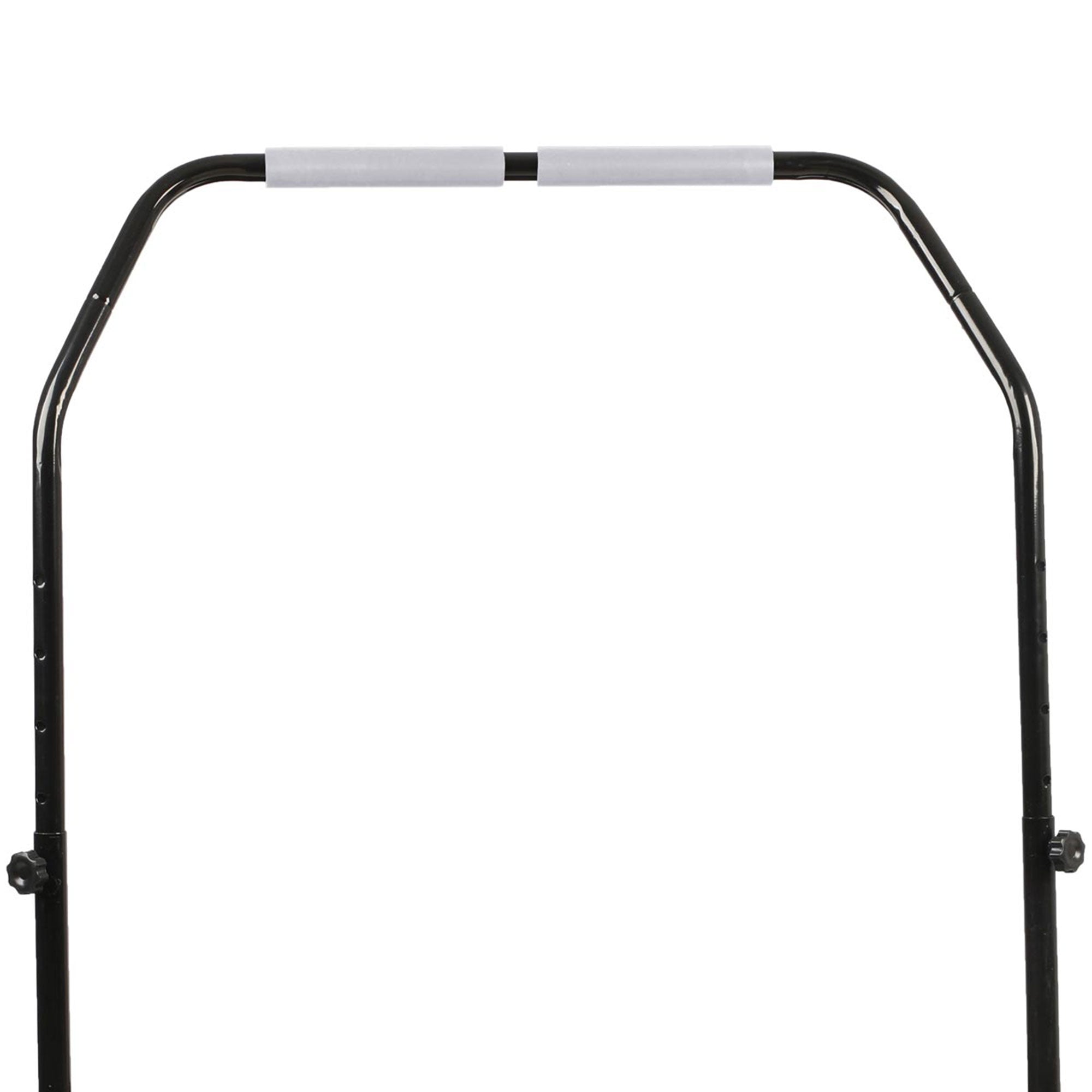 HolaHatha Foldable Mini Fitness Trampoline with Adjustable Handle, 40 in., White - VMInnovations