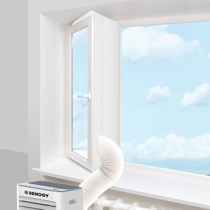 Renogy Window Seal Kit with Tape for Portable Home Air Conditioner Units, White - VMInnovations