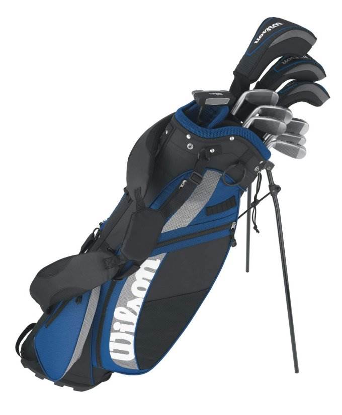 WILSON OPTIMAX Right Handed Mens Golf Club Set w/ Stand Bag - Missing Box