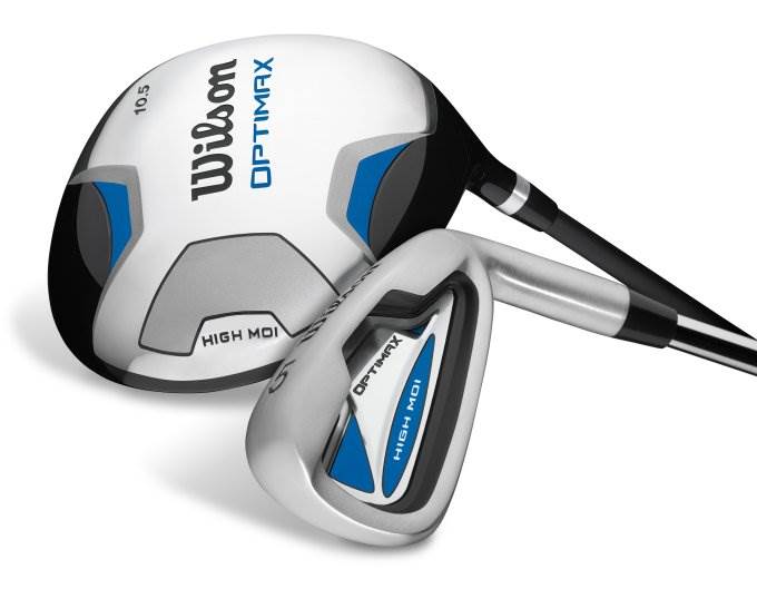 WILSON OPTIMAX Right Handed Mens Golf Club Set w/ Stand Bag - Missing Box