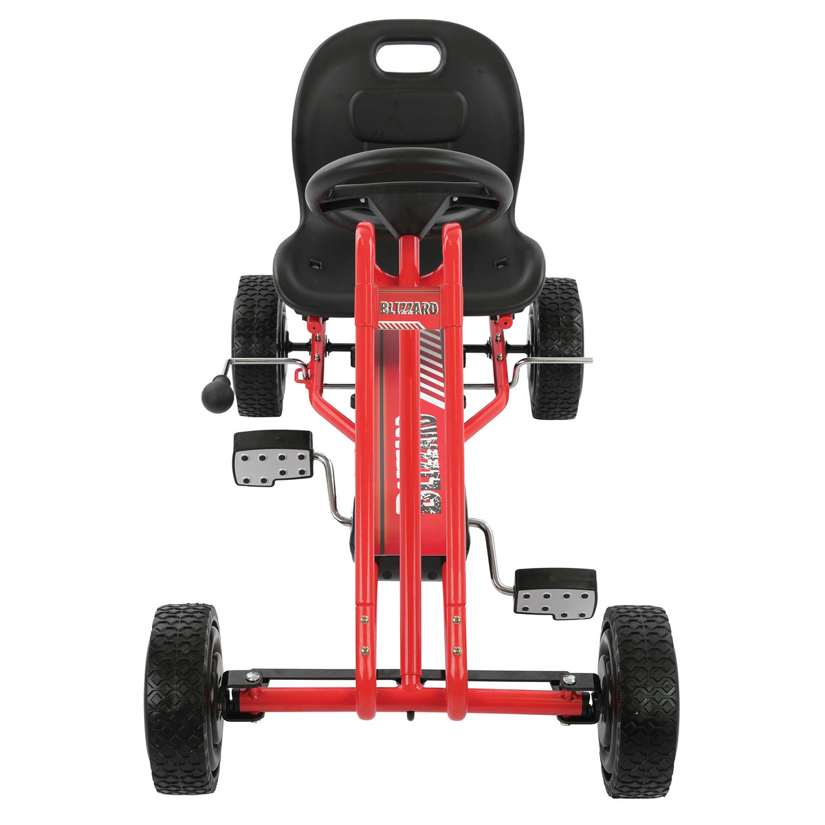 hauck Lightning Ergonomic Pedal Ride On Go Kart for Boys & Girls, Red (Open Box) - VMInnovations