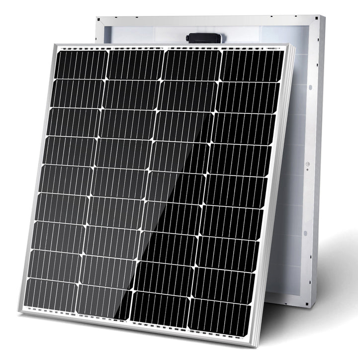 HQST Monocrystalline Solar Panel for RVs, Motorhomes, & Boats, 100W, 12V, 9BB - VMInnovations