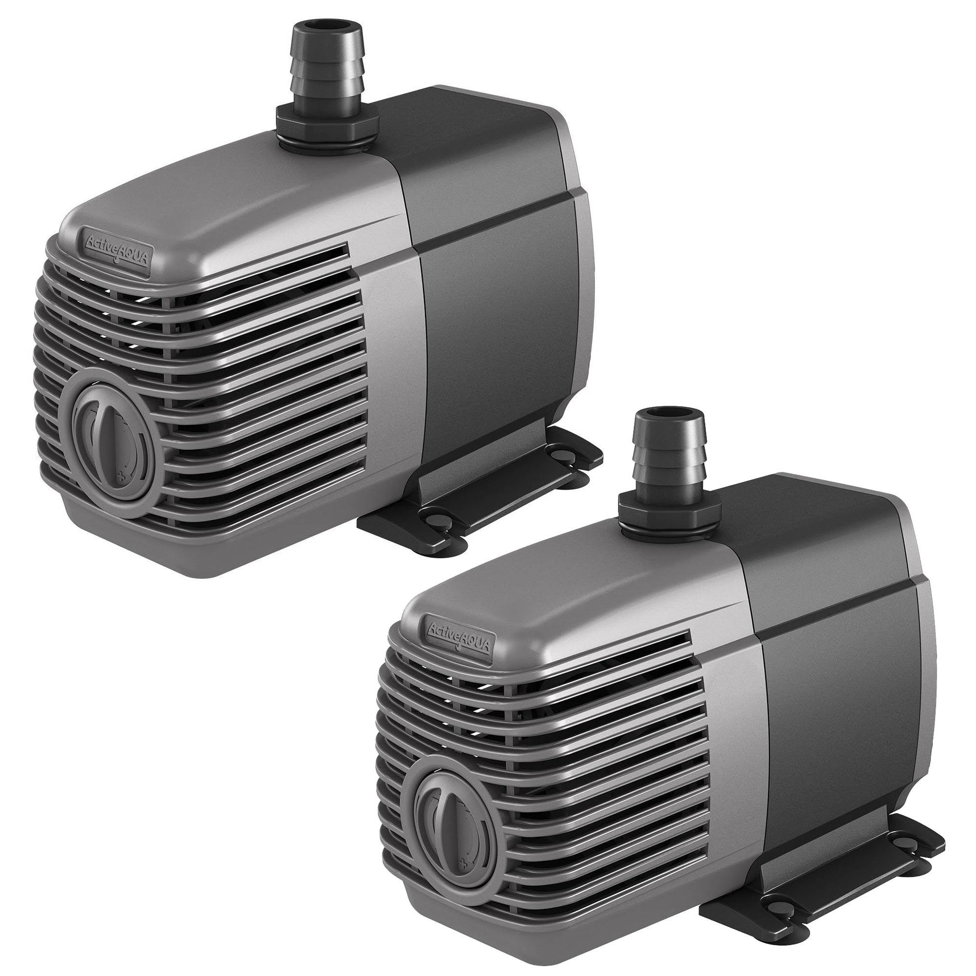 Hydrofarm AAPW550 Active Aqua 550GPH Submersible Hydroponics Water Pump (2 Pack) - VMInnovations