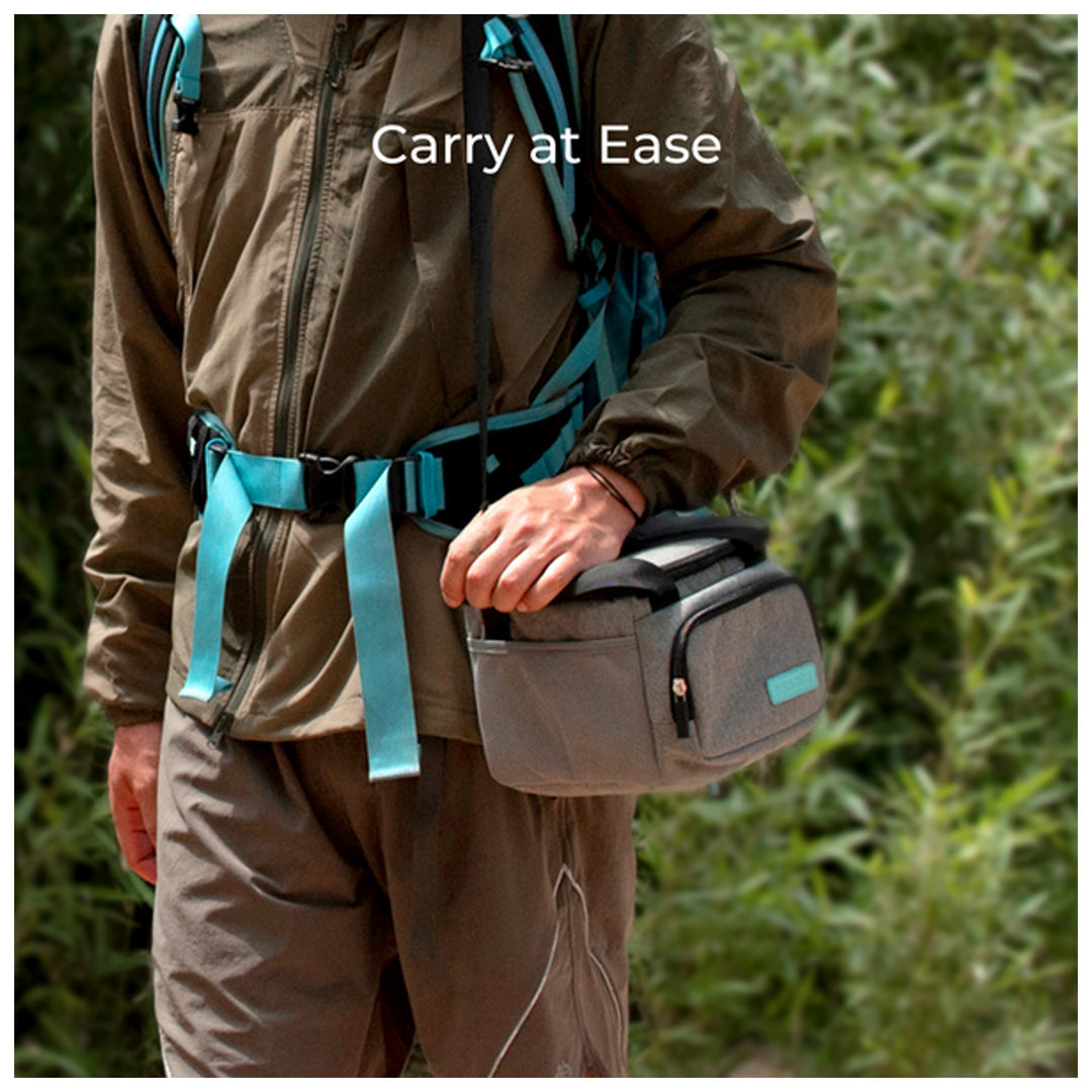 Renogy Carrying Bag with Handle and Strap, for Portable Power Station 200, Gray - VMInnovations