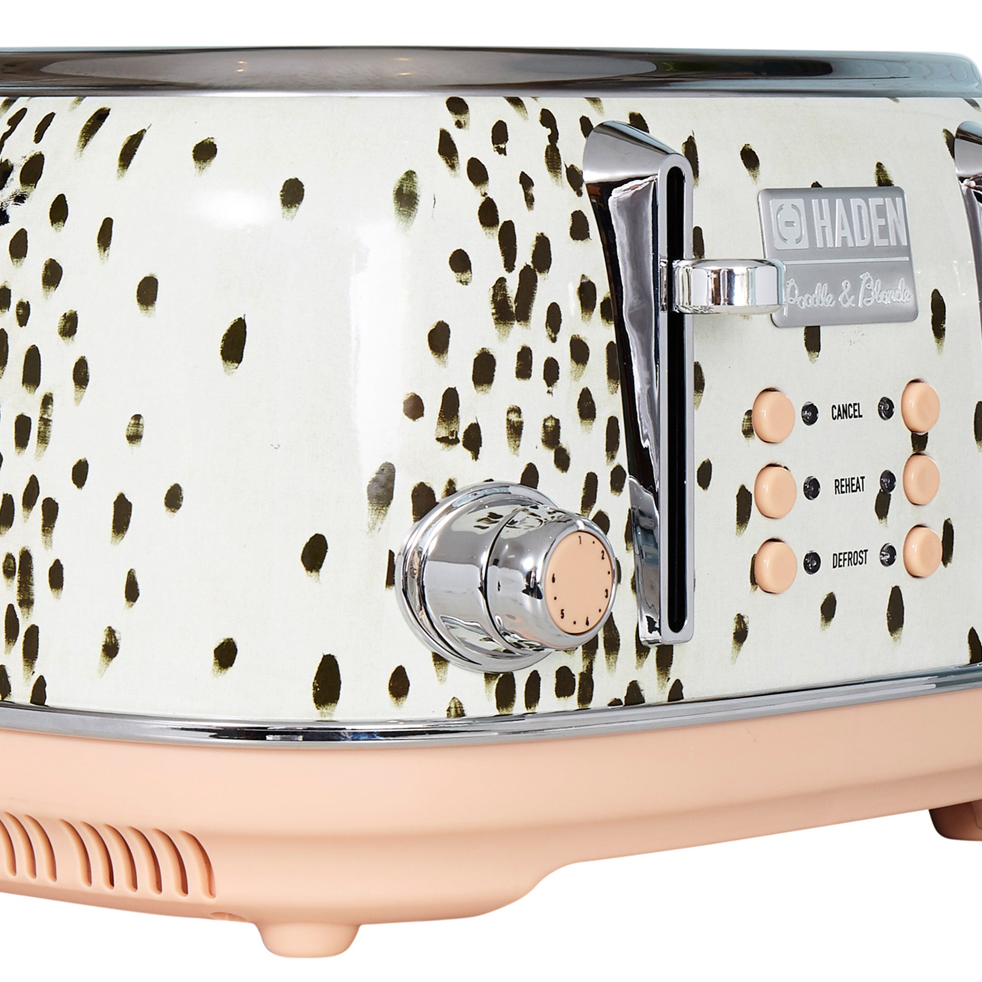 Haden Margate Poodle & Blonde Stainless Steel 4 Slice Toaster w/Wide Slots(Used)