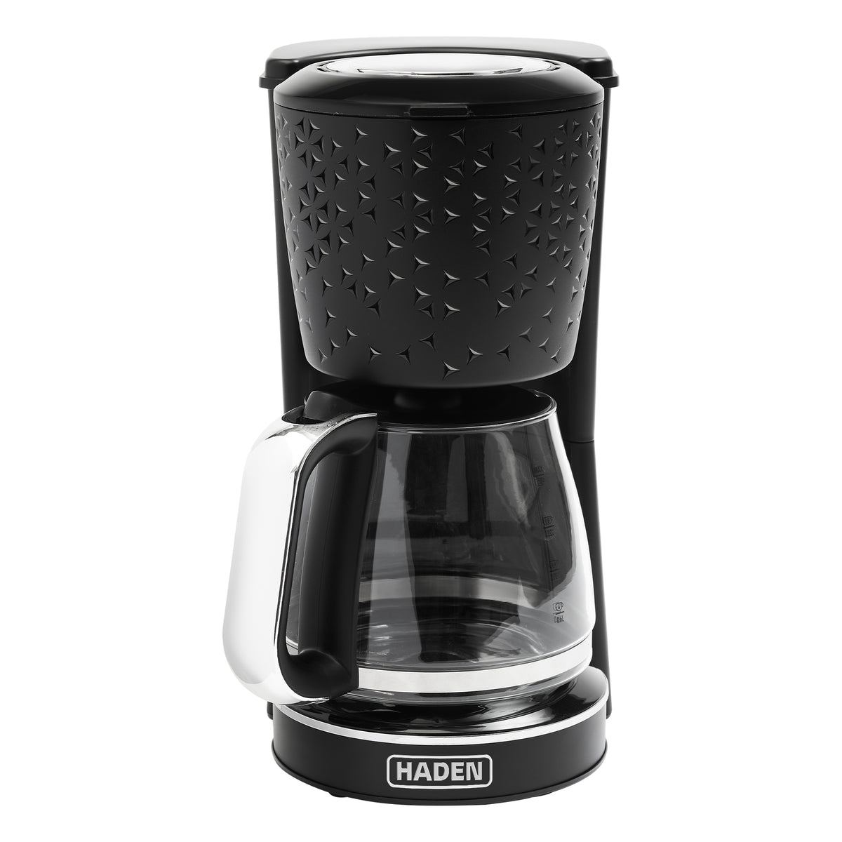 Haden Starbeck Coffee Machine, 10 Cup Automatic Coffee Maker, Black & Chrome