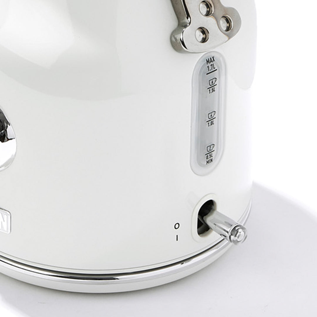 Haden Dorset 1.7 Liter Electric Water Kettle w/ 360-Degree Base, Ivory & Chrome