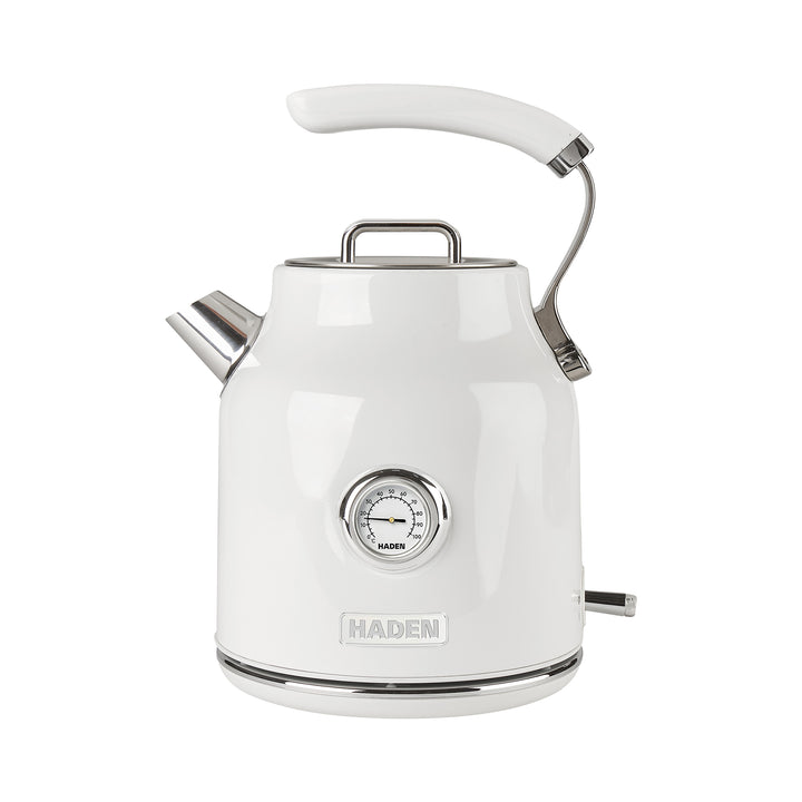 Haden Dorset 1.7 Liter Electric Water Kettle w/ 360-Degree Base, Ivory & Chrome
