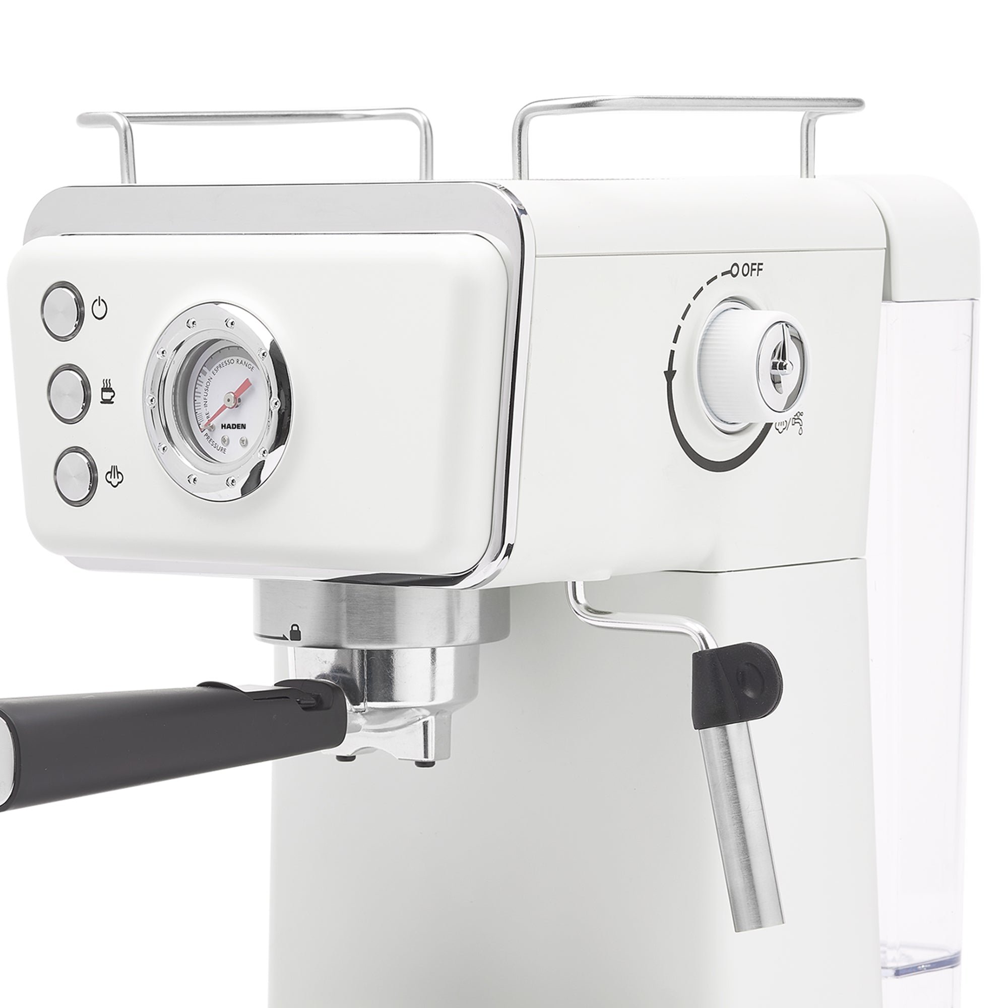 Haden Barista Brew Espresso Coffee Machine, Ivory & Copper (Open Box)