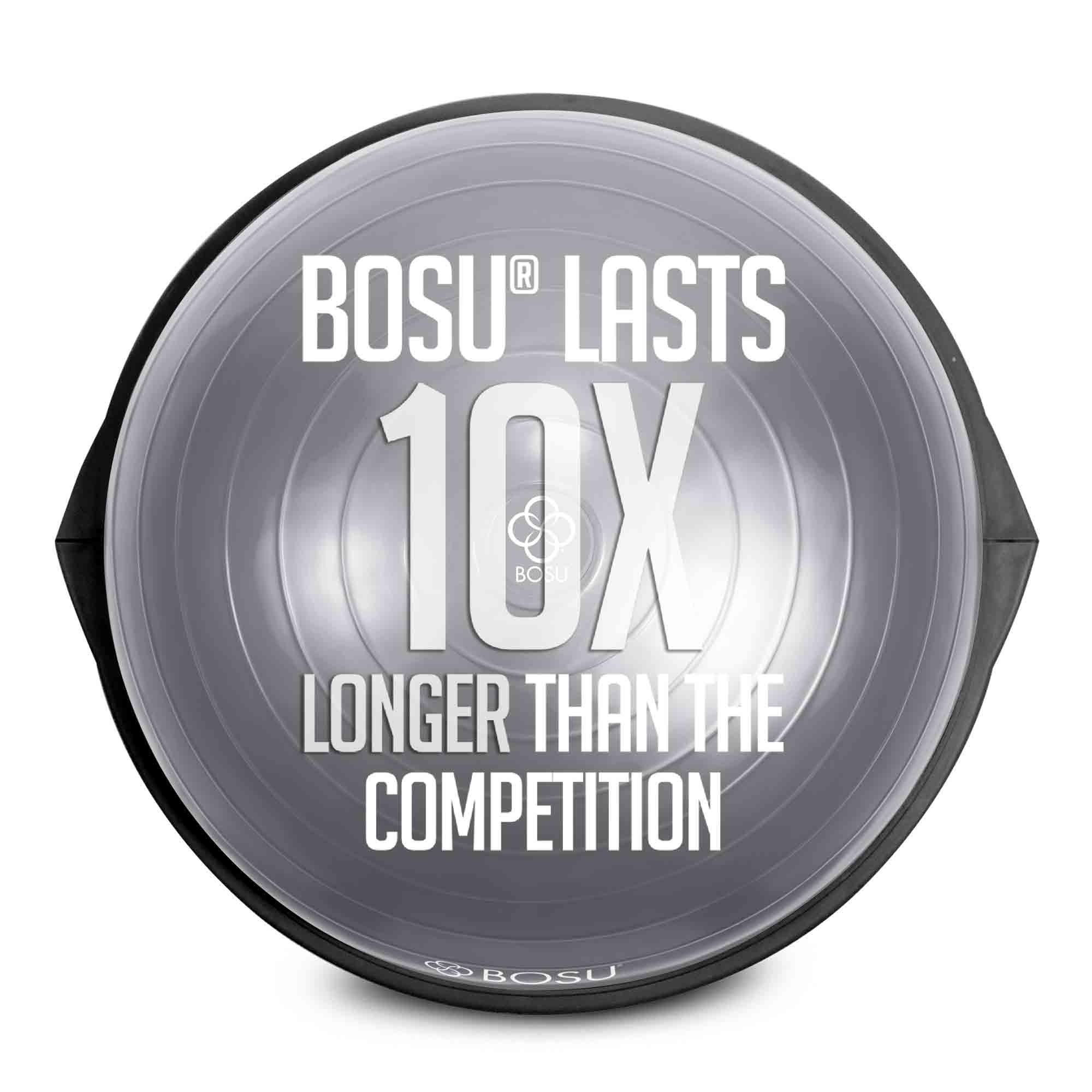 Bosu Home Gym Original Balance Trainer with 25" Diameter, Gray/Black (Open Box) - VMInnovations