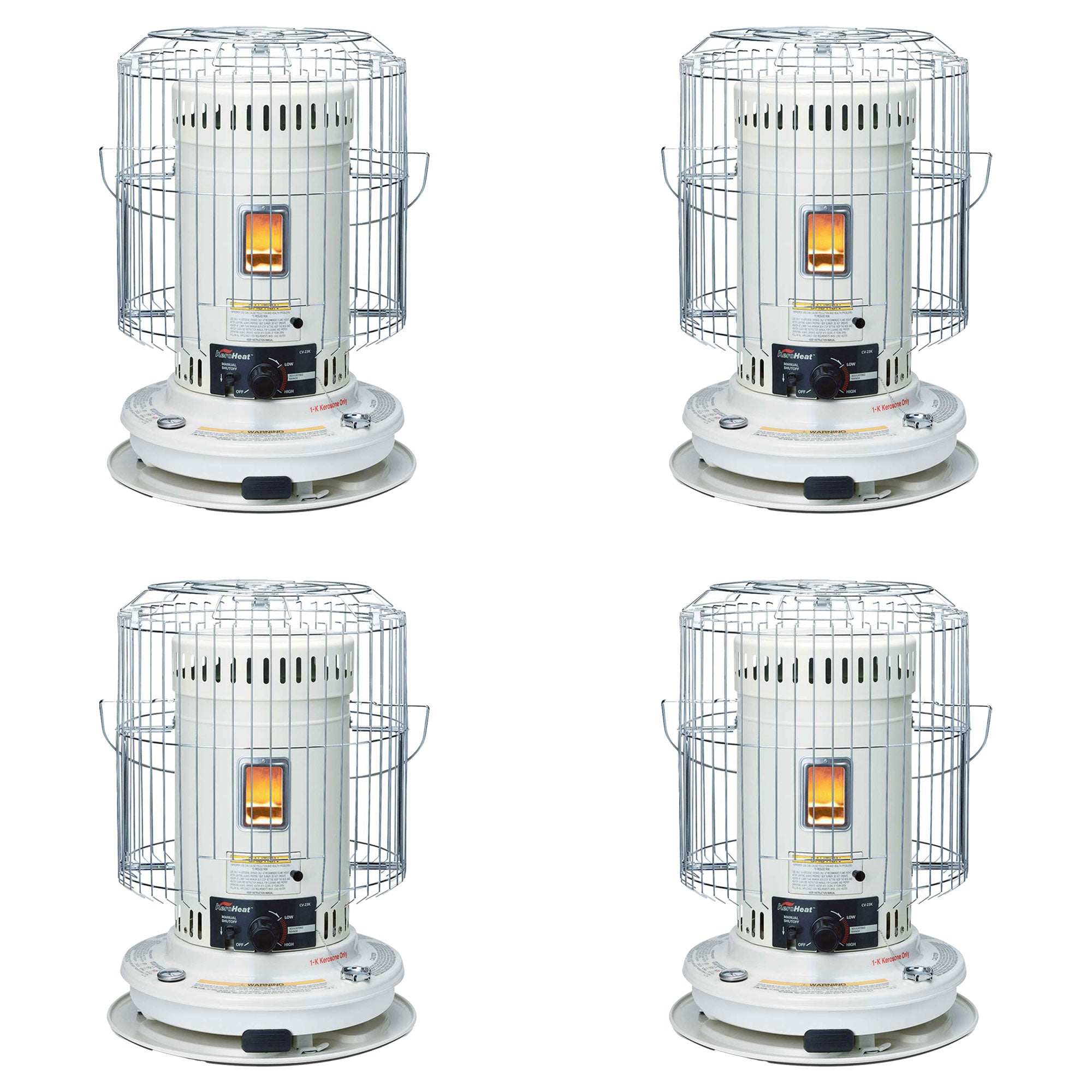 Sengoku KeroHeat 23,500 BTU Indoor Outdoor Convection Kerosene Heater, 4 Pack