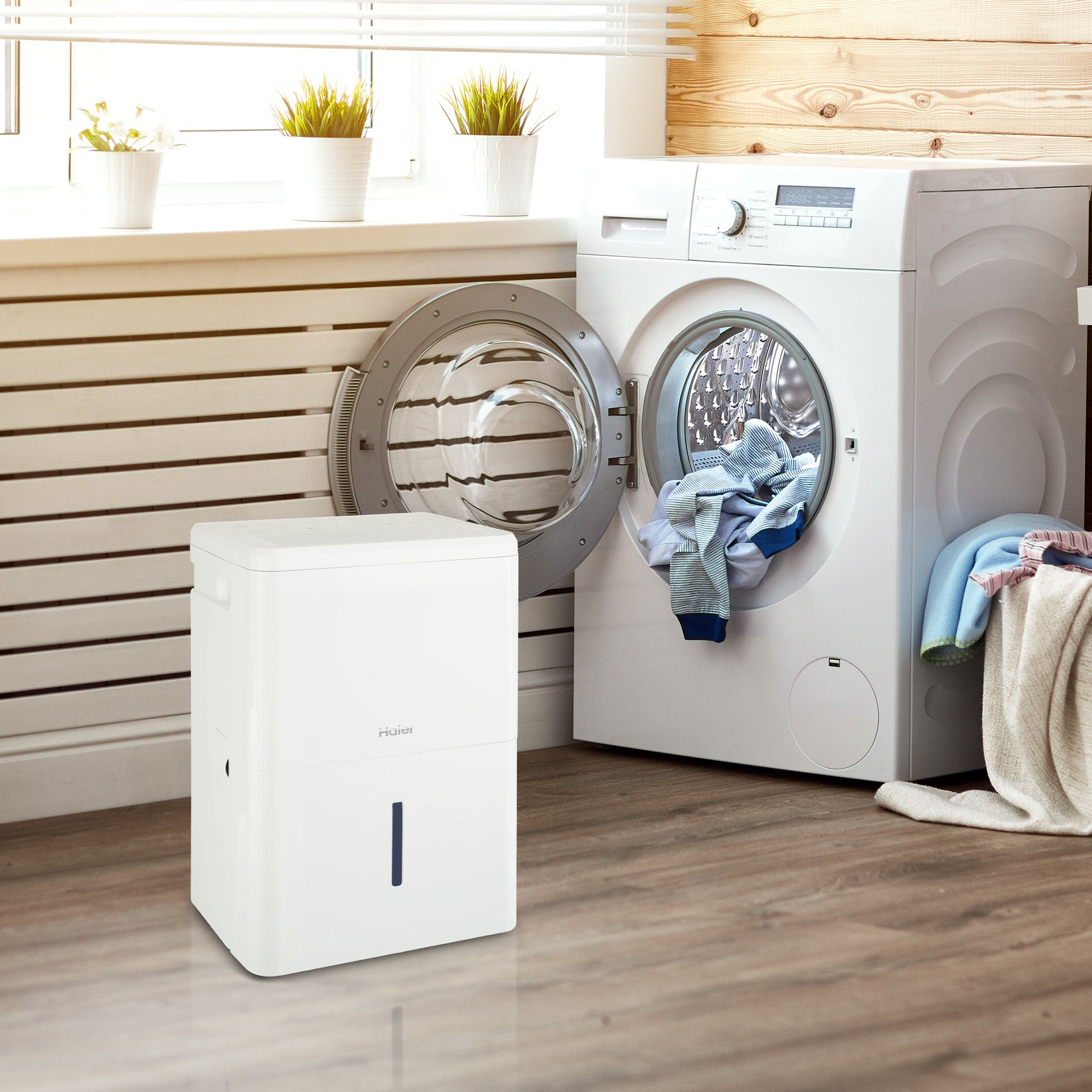 Haier 70 Pint Energy Star Portable Dehumidifier with Smart Dry, (Used) - VMInnovations