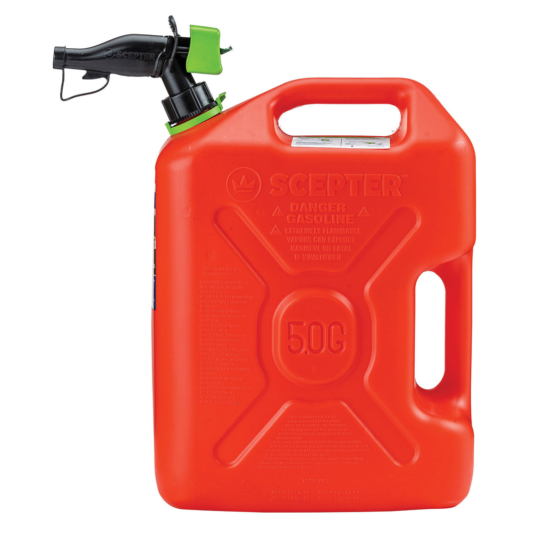 Scepter SmartControl Dual Handle Diesel Gas Container Jug, 5 Gal, 4 Pack, Red - VMInnovations