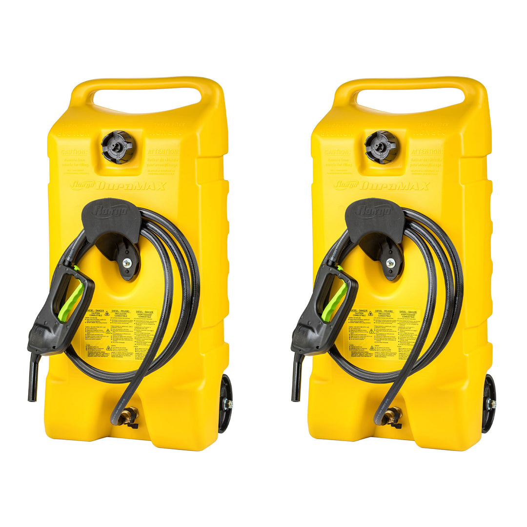 Scepter Flo N Go Duramax 14 Gal Diesel Fuel Tank Container Pump, 2 Pack, Yellow - VMInnovations