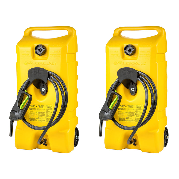 Scepter Flo N Go Duramax 14 Gal Diesel Fuel Tank Container Pump, 2 Pack, Yellow - VMInnovations