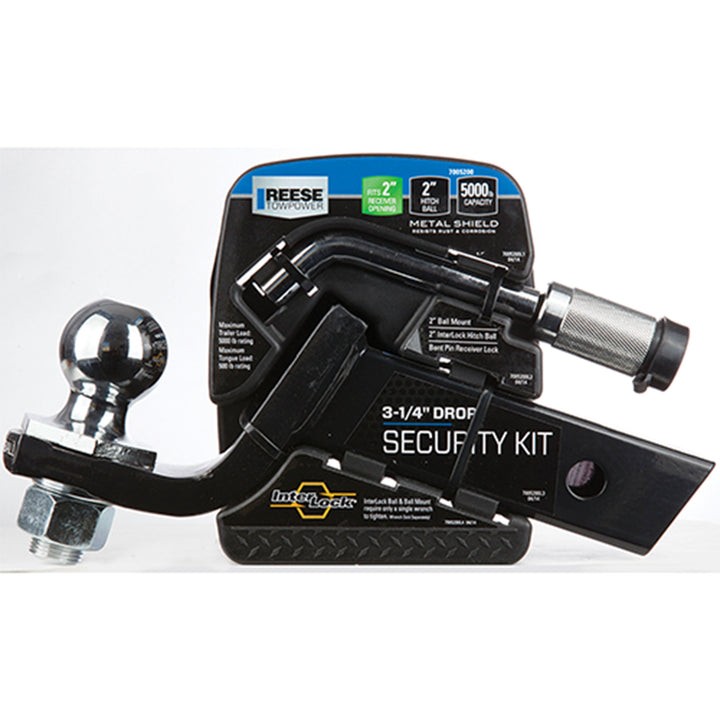 Reese Interlock Trailer Hitch Ball Mount Security Kit, 5000 Pounds Capacity - VMInnovations