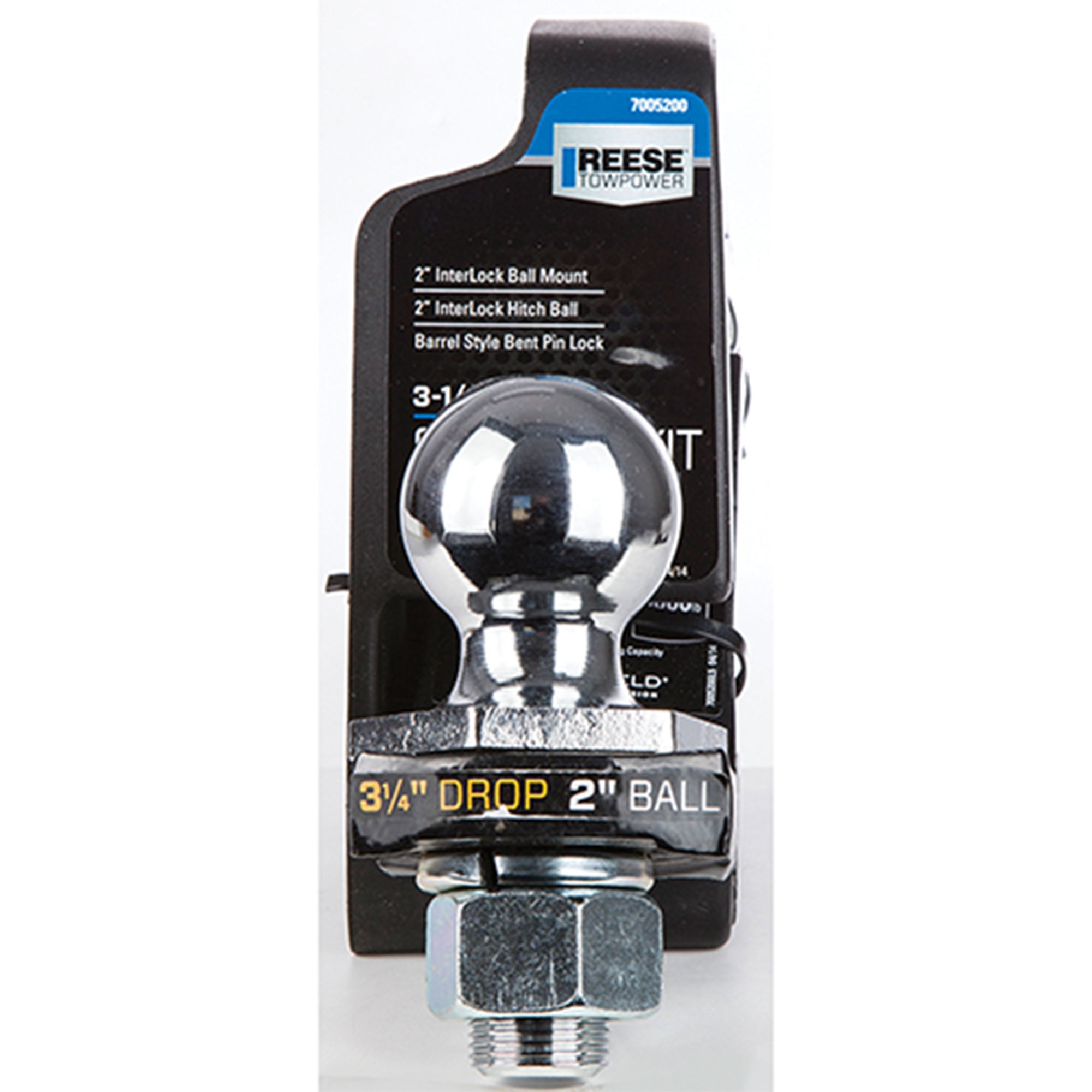 Reese Trailer Hitch Ball Mount Security Kit, 5000lbs Capacity(Open Box)