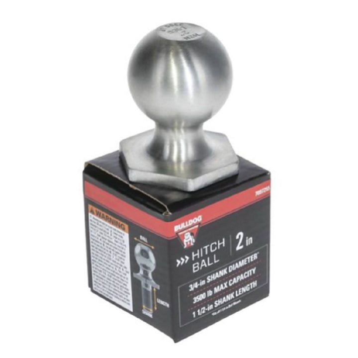 Bulldog Interlock Trailer Hitch Ball with 3,500 Pound Capacity for Automotive - VMInnovations