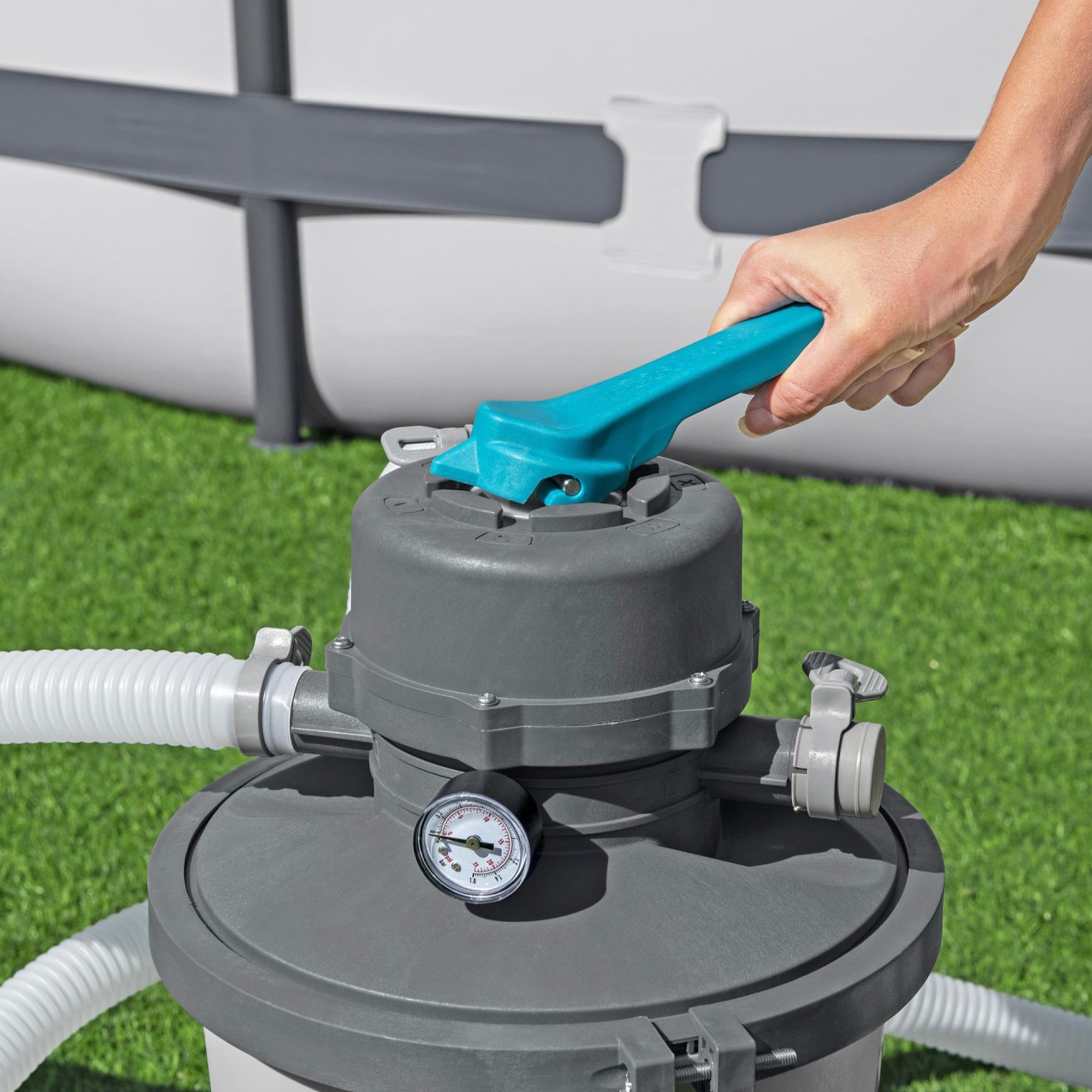 Bestway 950 Gallon Sand Filter Pump for Above Ground Outdoor Swimming Pool(Used) - VMInnovations