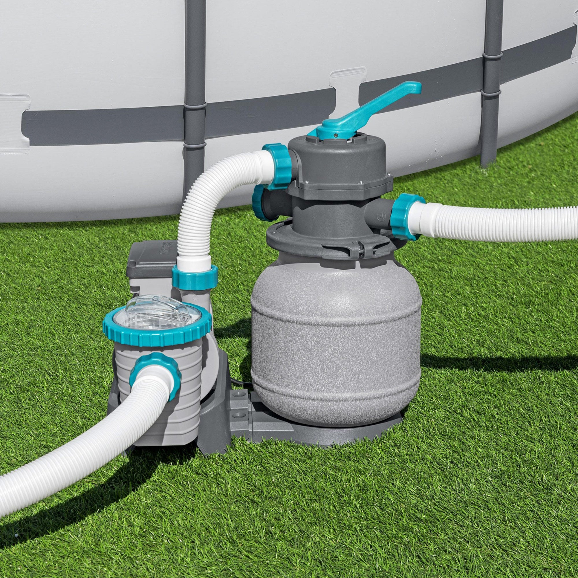 Bestway 1,500 Gal Sand Filter Pump for Above Ground Outdoor Swimming Pools(Used)